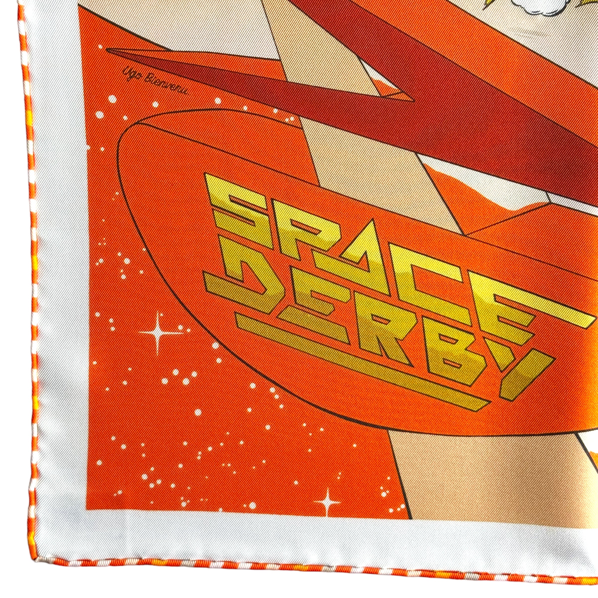 Space-derby-foulard-hermes-logo