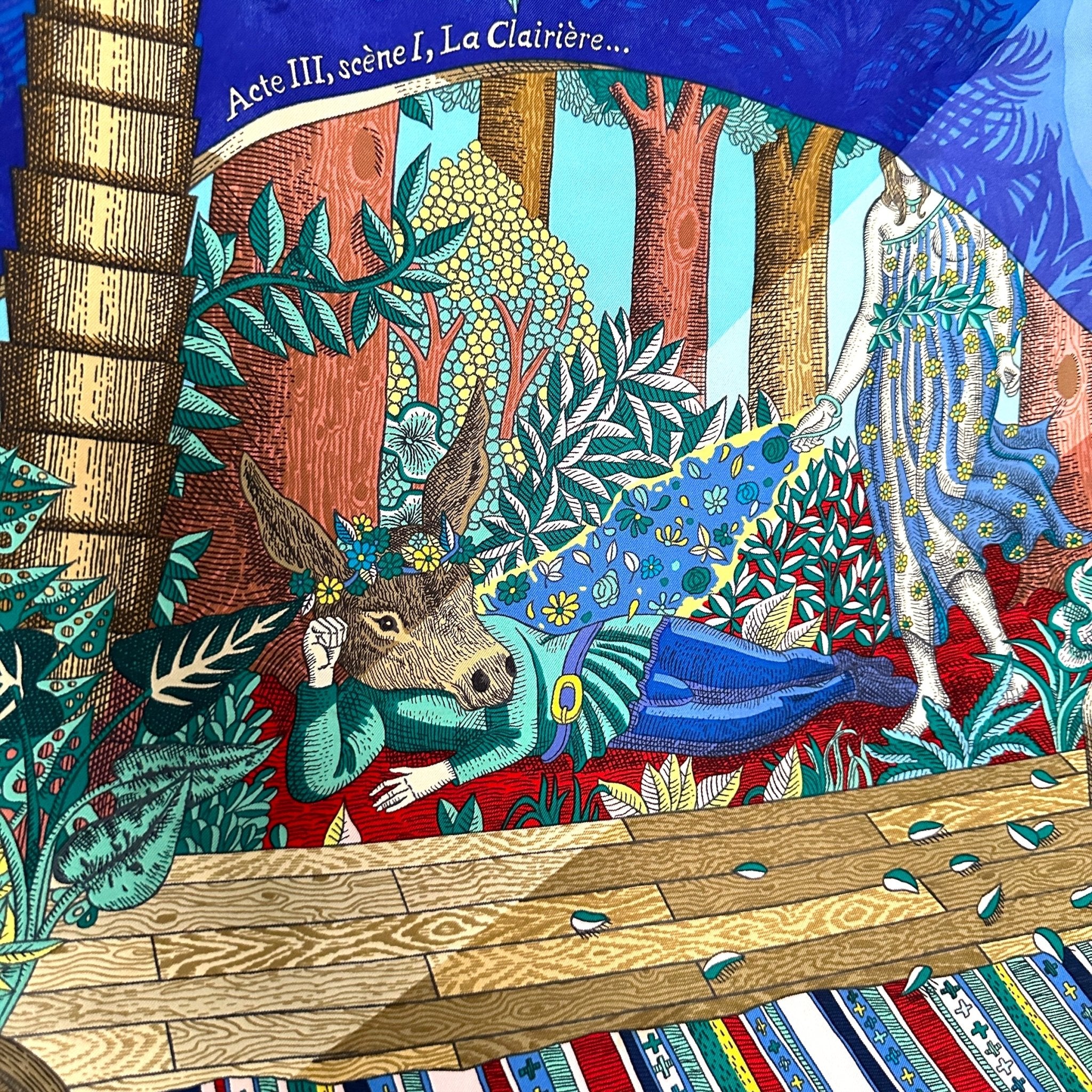 Acte III, Scène 1, La clairière - FOULARD HERMES 90cm - Carré Society