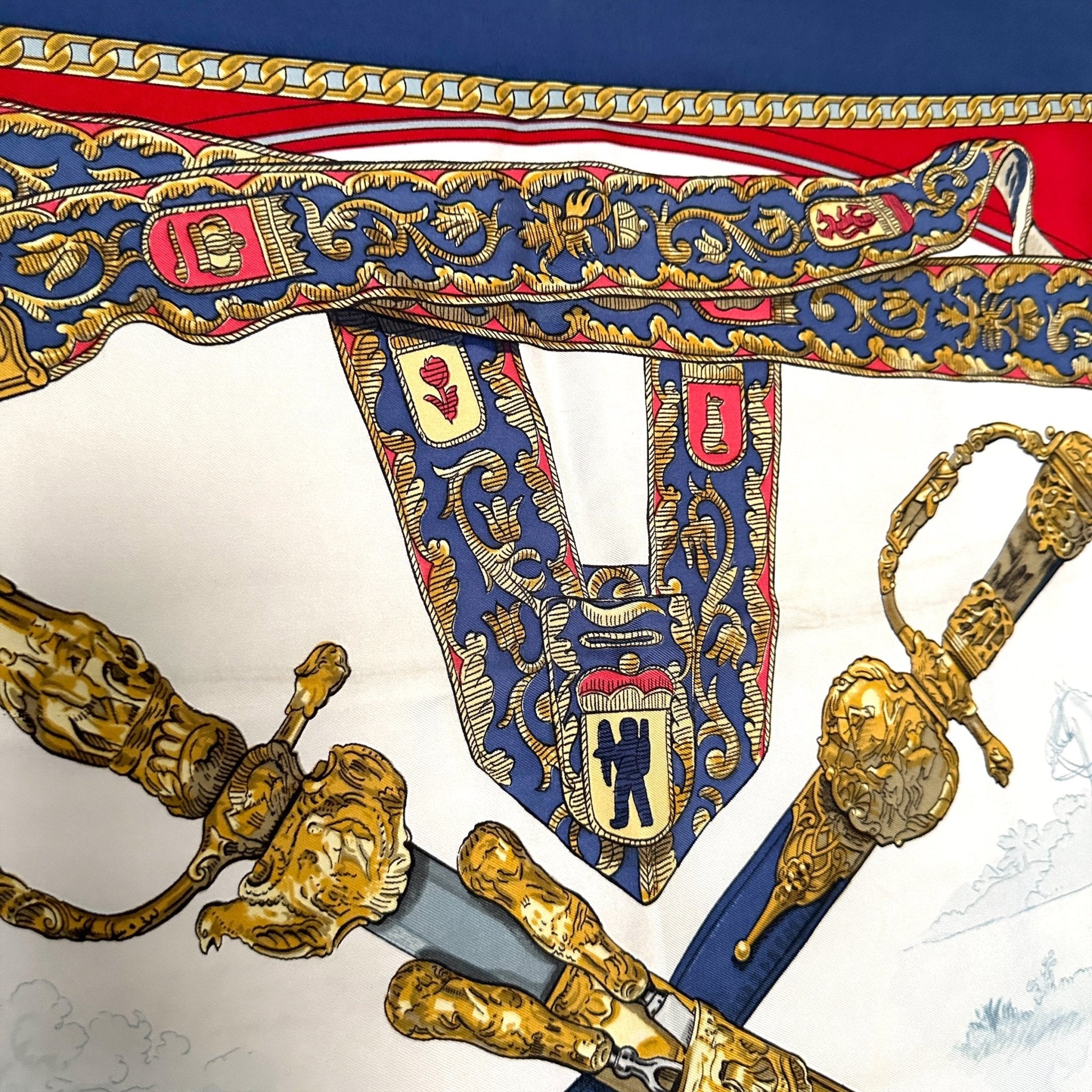 Armes de chasse - FOULARD HERMES 90CM - Carré Society