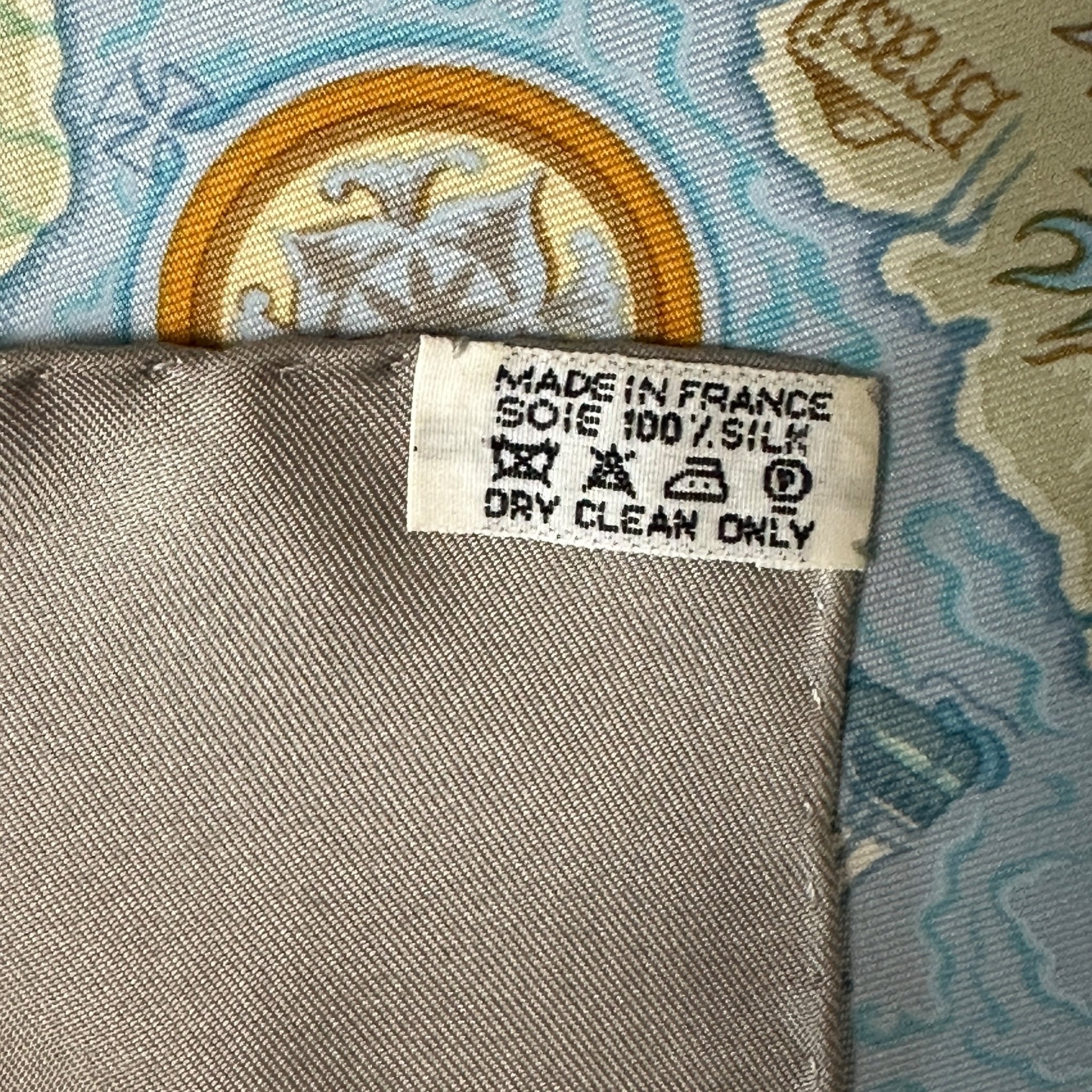 Au-delà des cinq mers - FOULARD HERMES 90CM - Carré Society