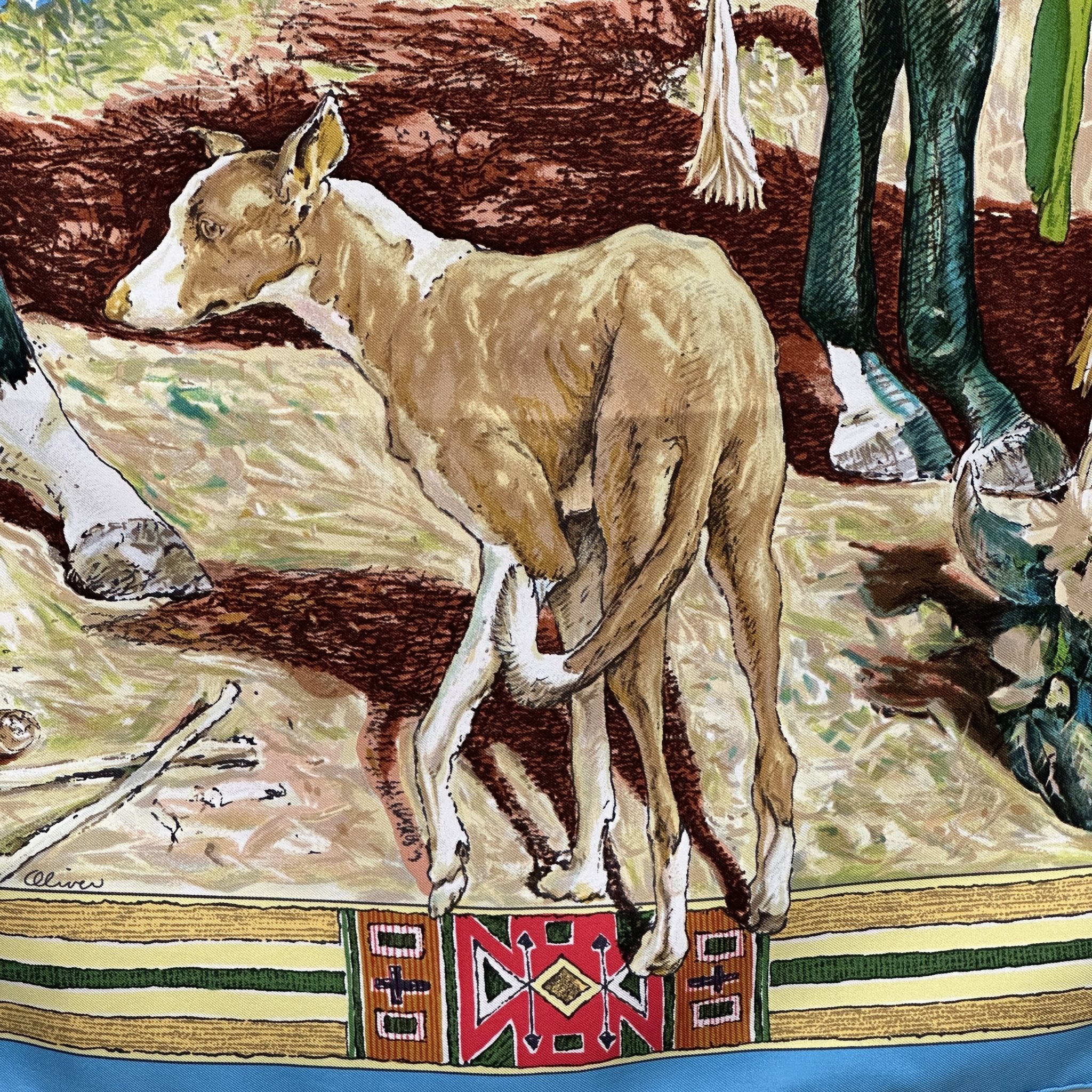 detail du dessin un levrier