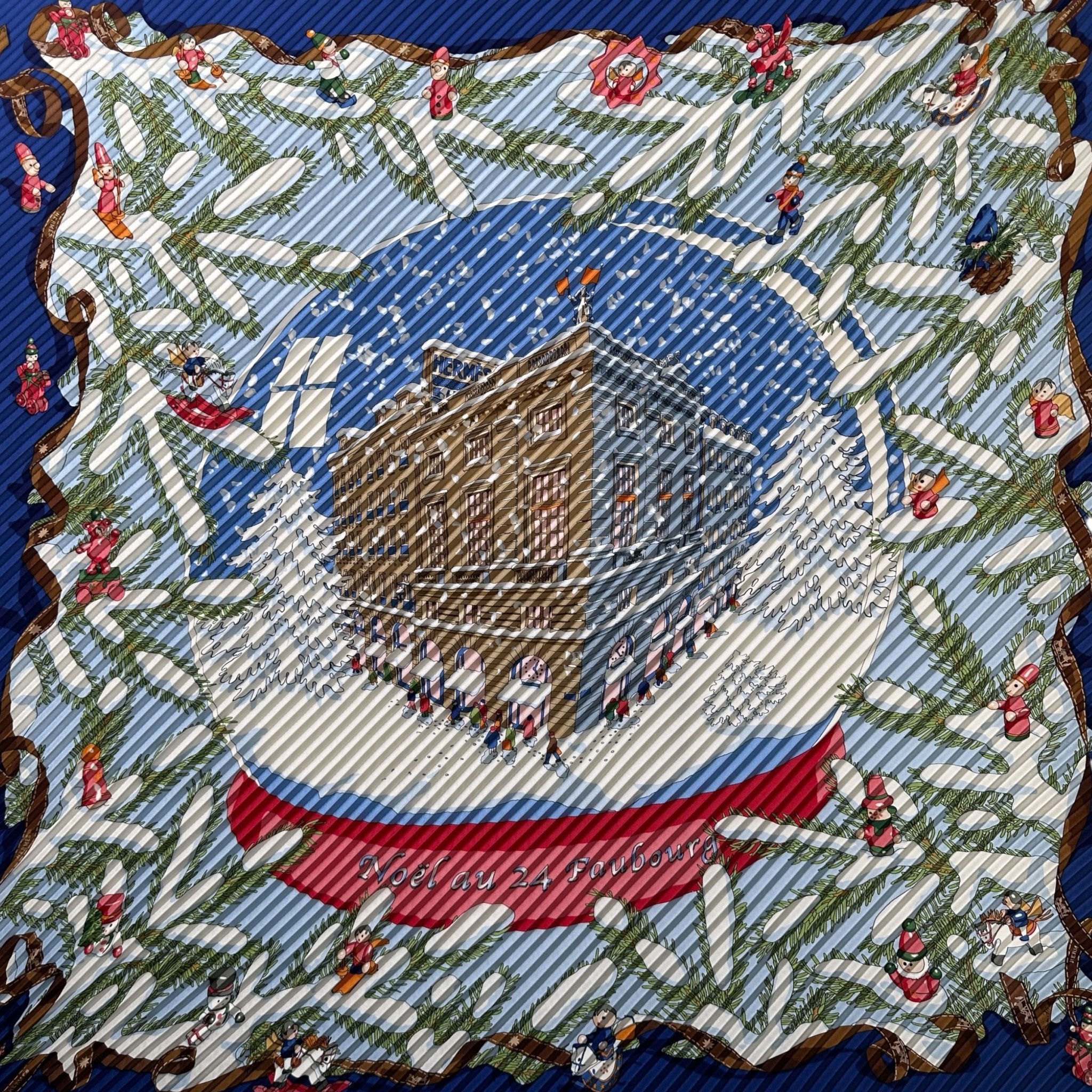 immeuble hermes sous la neige