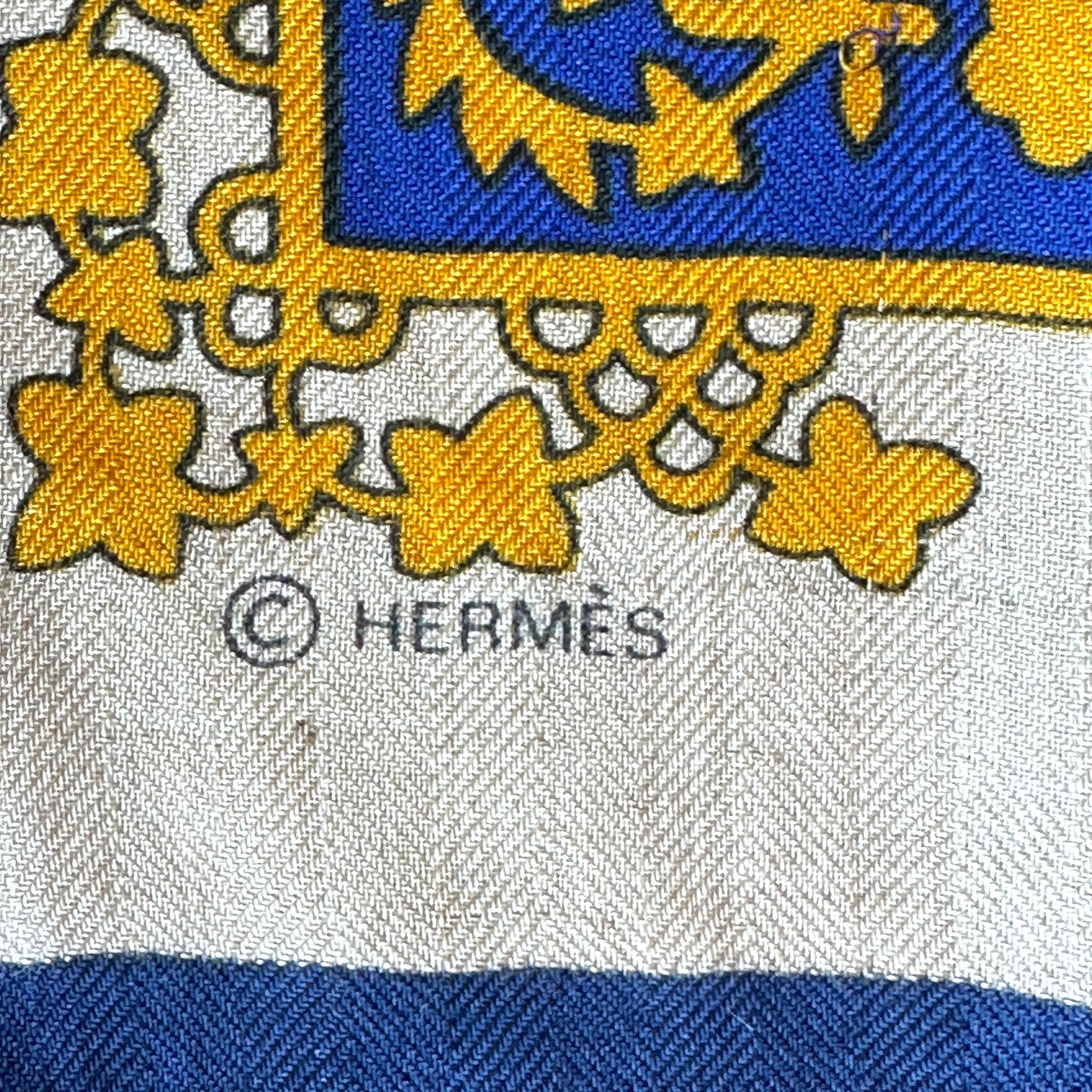 zoom sur le logo de copyright Hermès 