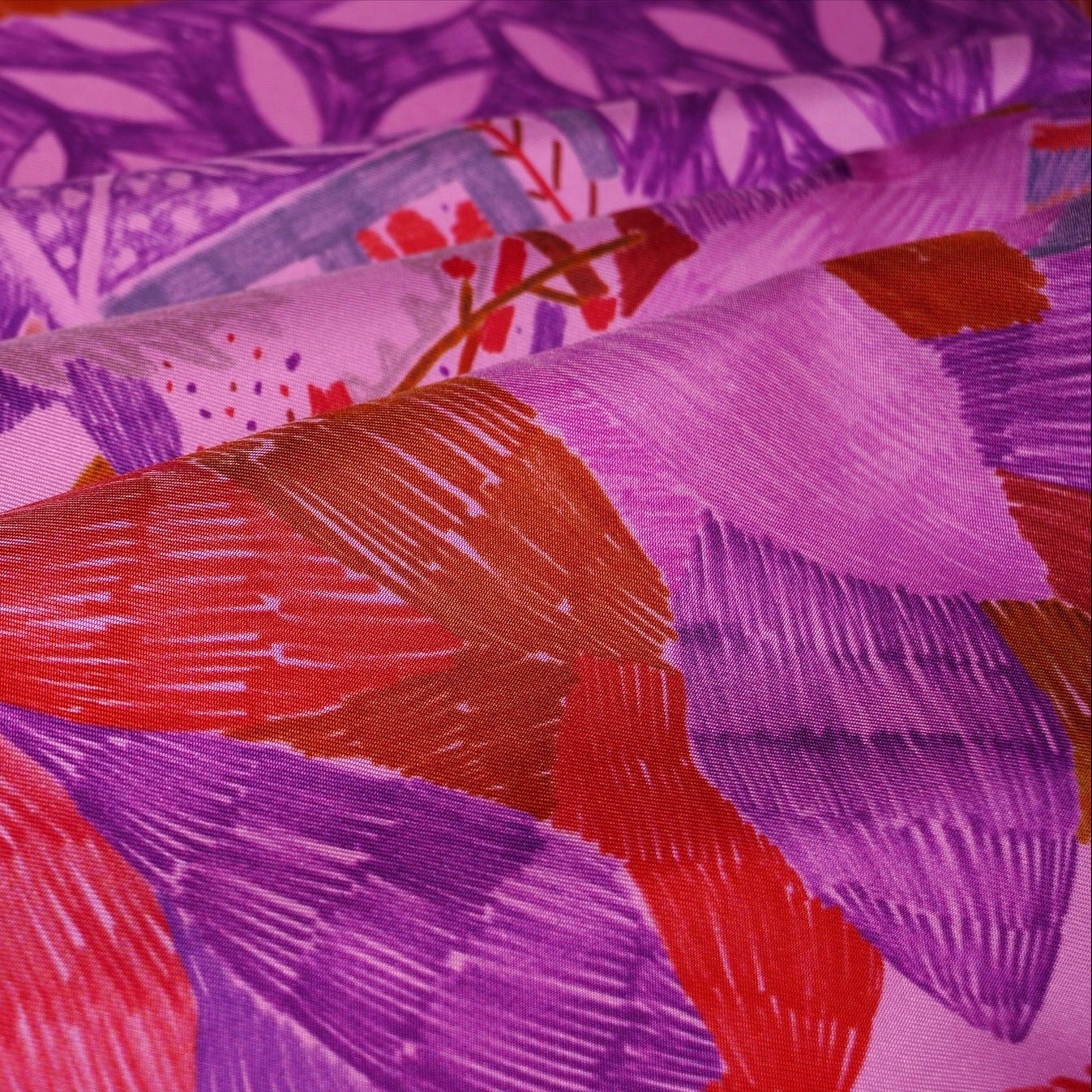 Carré Hermès 90 cm – Chacun fait son nid – Nigel Peake (2016) – Fuchsia